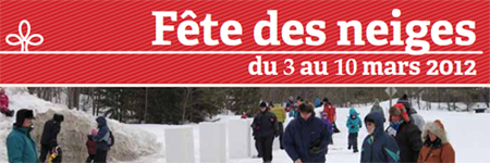 Fête des neiges à la gare de Prévost