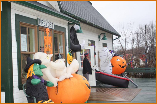 Halloween 2017 à la gare de Prévost