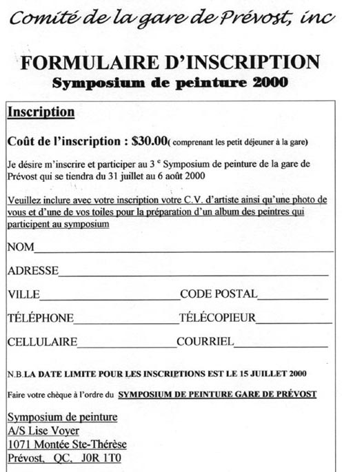 Formulaire d'inscription